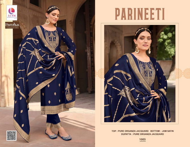 Parineeti By Lctm Leela Organza Jacquard Salwar Kameez Wholesalers In Delhi
